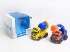 Die Cast Construction Truck Pull Back(2S8C)
