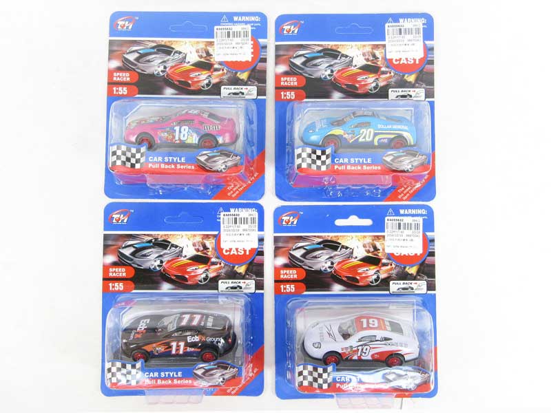1:55 Pull Back Racing Car(4S) toys