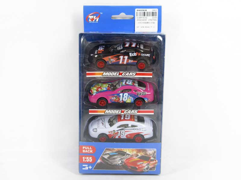 1:55 Pull Back Racing Car(3in1) toys