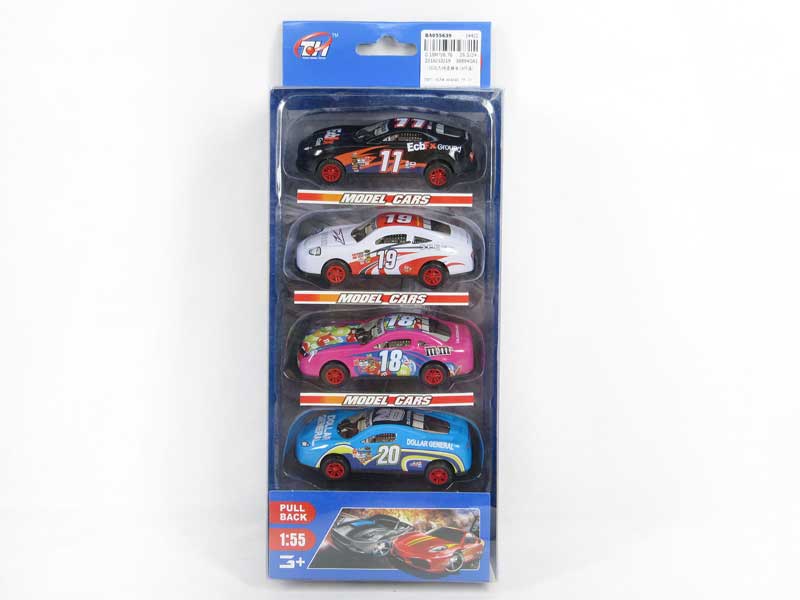 1:55 Pull Back Racing Car(4in1) toys