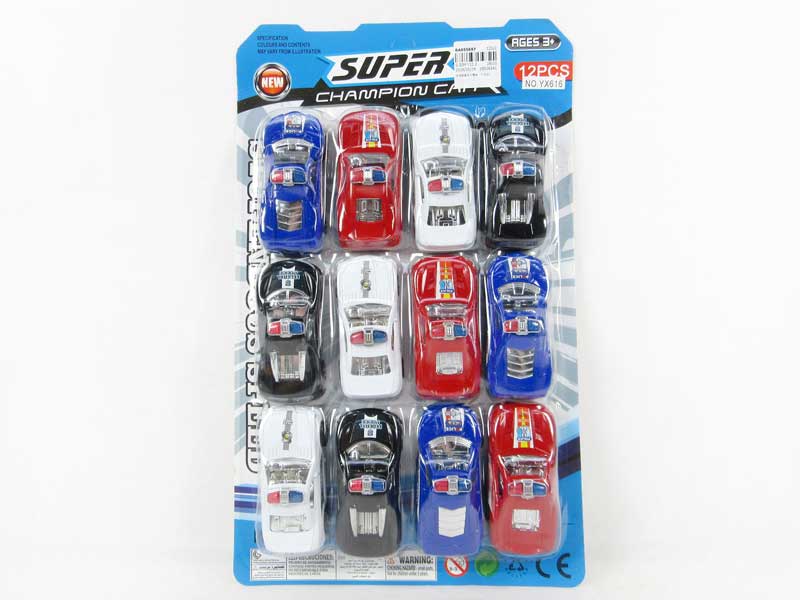 Pull Back Police Car(12in1) toys