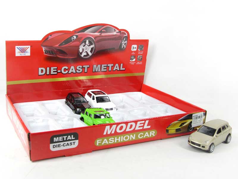1:40 Die Cast Car Pull Back(12in1) toys