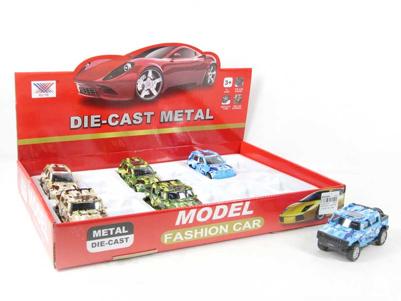 1:42 Die Cast Car Pull Back(12in1) toys