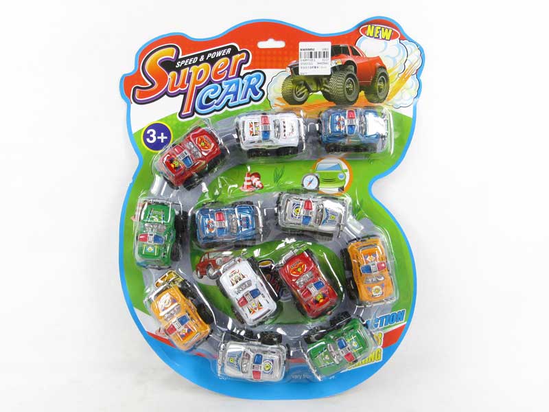 Pull Back Cross-Country Police Car(12pcs) toys