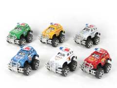 Pull Back Cross-Country Police Car(6pcs)