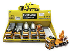 1:50 Die Cast Construction Truck Pull Back(6in1)