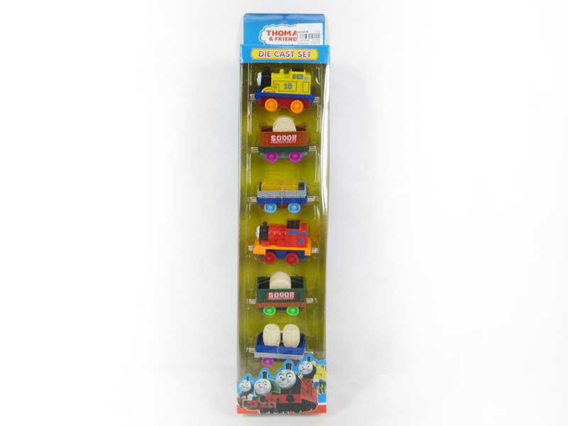 Die Cast Train Pull Back(6in1) toys