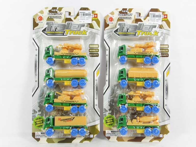Pull Back Truck(4in1) toys