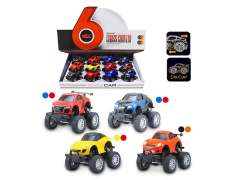 Die Cast Cross-country Car Pull Back(12pcs)