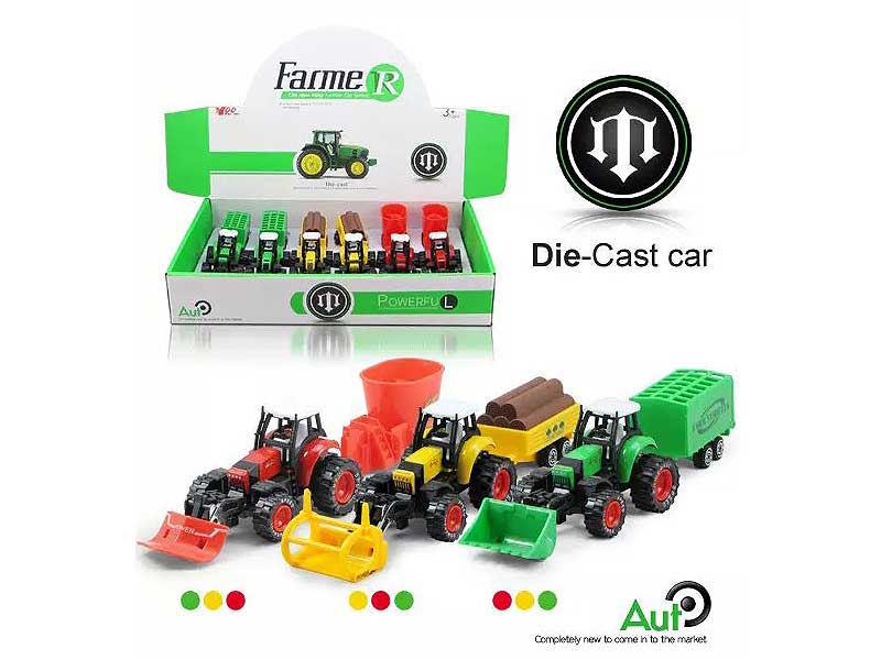 Die Cast Farmer Car Pull Back(6pcs) toys
