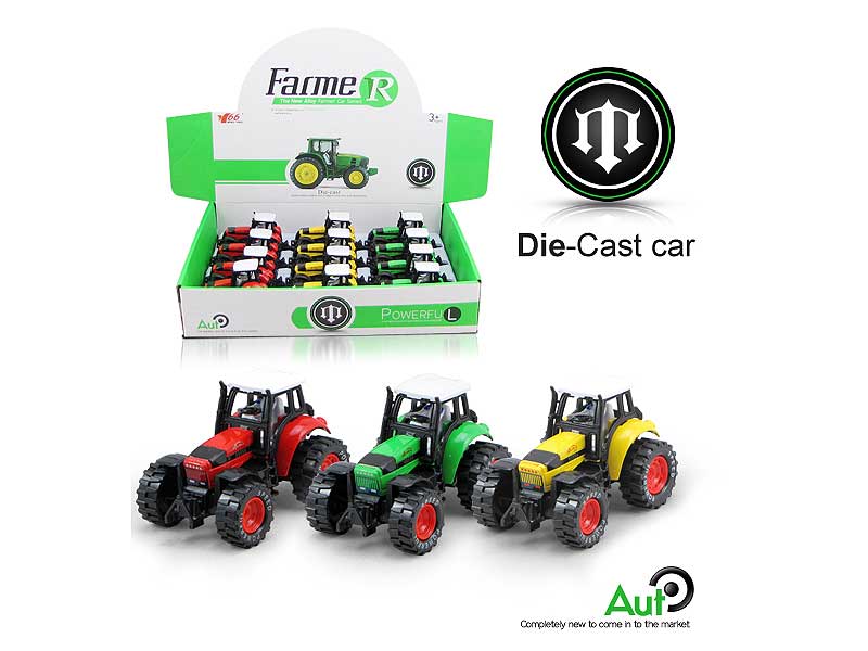 Die Cast Farmer Car Pull Back(12pcs) toys