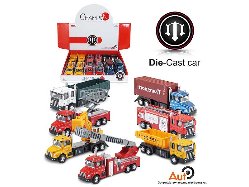 Die Cast Car Pull Back(12pcs) toys