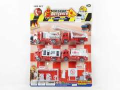 Pull Back Fire Engine Set（4in1）