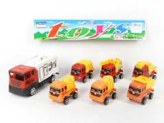 Pull Back Fire Engine & Free Wheel Construction Truck(7in1)