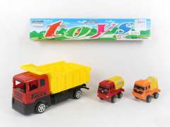 Pull Back Fire Engine & Free Wheel Construction Truck(3in1)
