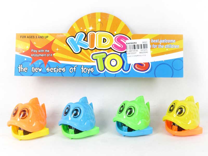 Pull Back Fish W/Bell(4in1) toys