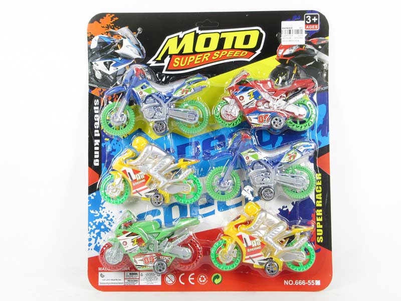 Pull Back Motorcycle(6in1) toys