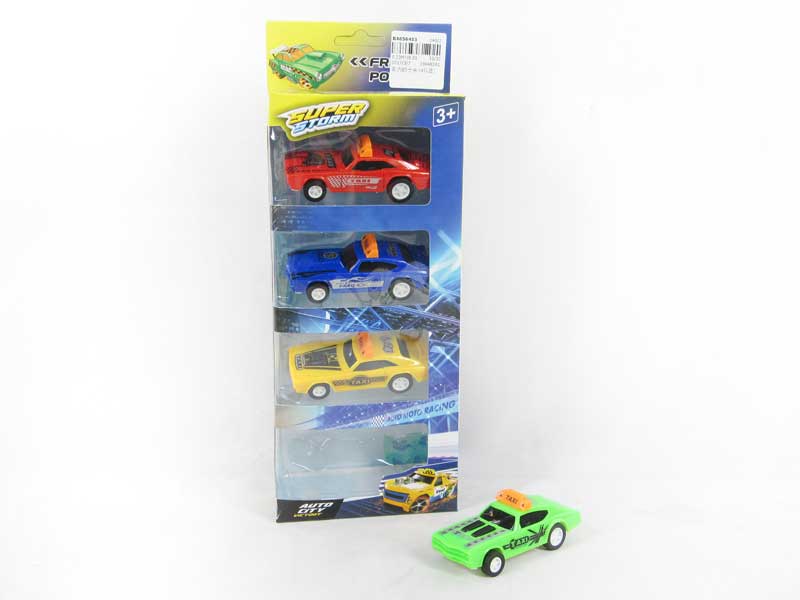 Pull Back Car(4in1） toys