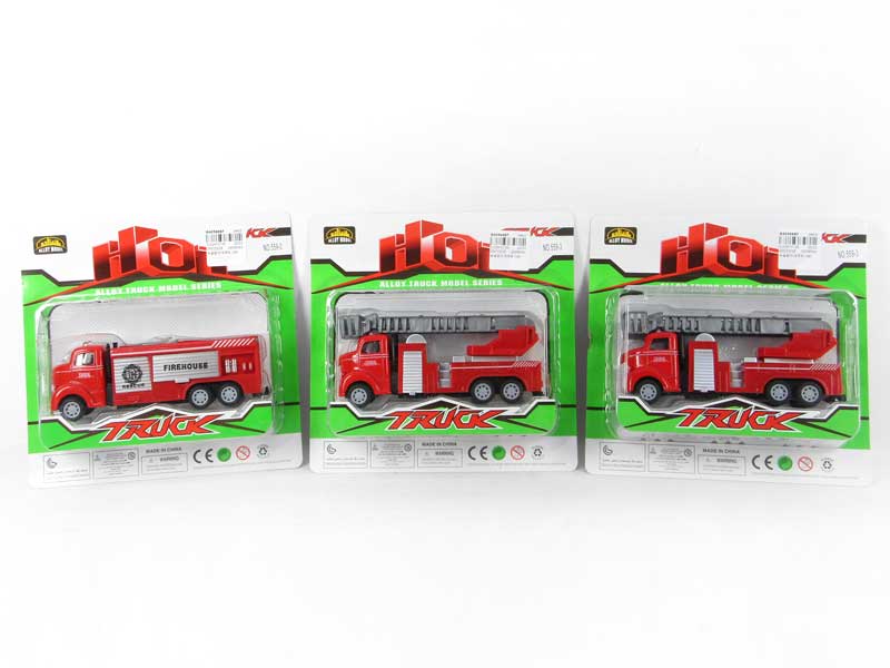 Die Cast Fire Engine Pull Back(3S) toys