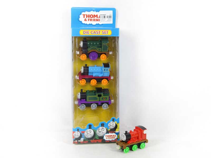 Die Cast Train Pull Back(4in1) toys