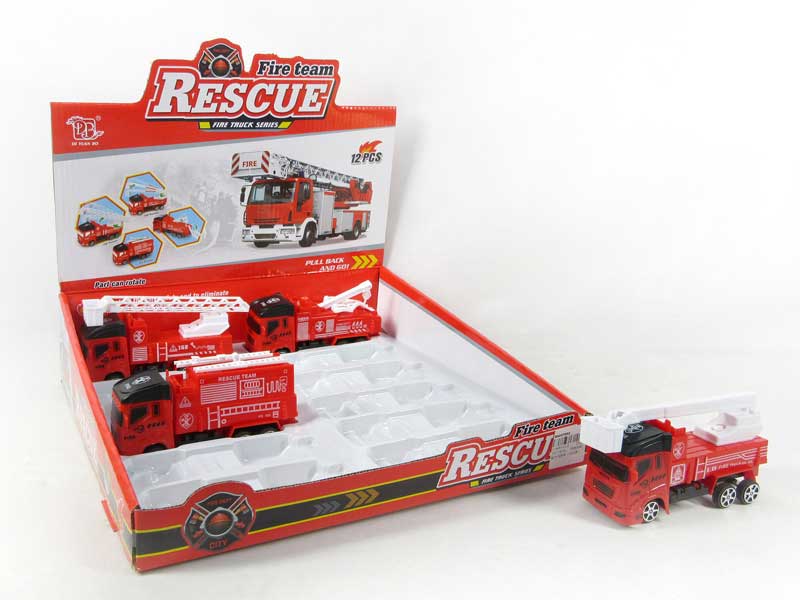 Pull Back Fire Engine（12in1） toys
