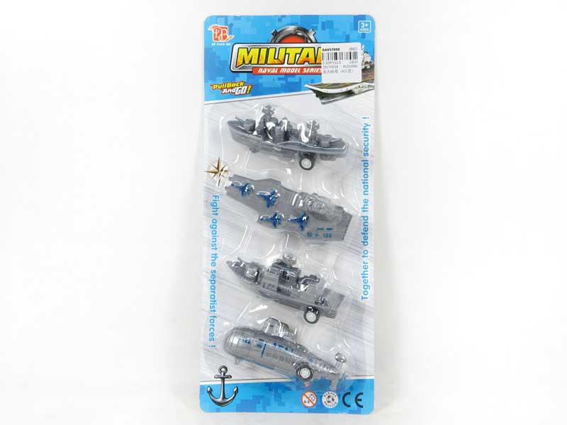Pull Back Battleship（4in1） toys