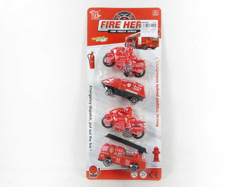 Pull Back Motorcycle & Car(4in1) toys