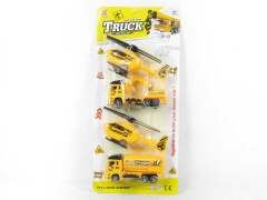 Pull Back Construction Truck & Helicopter(4in1)