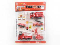 Pull Bck Fire Engine Set(2S)