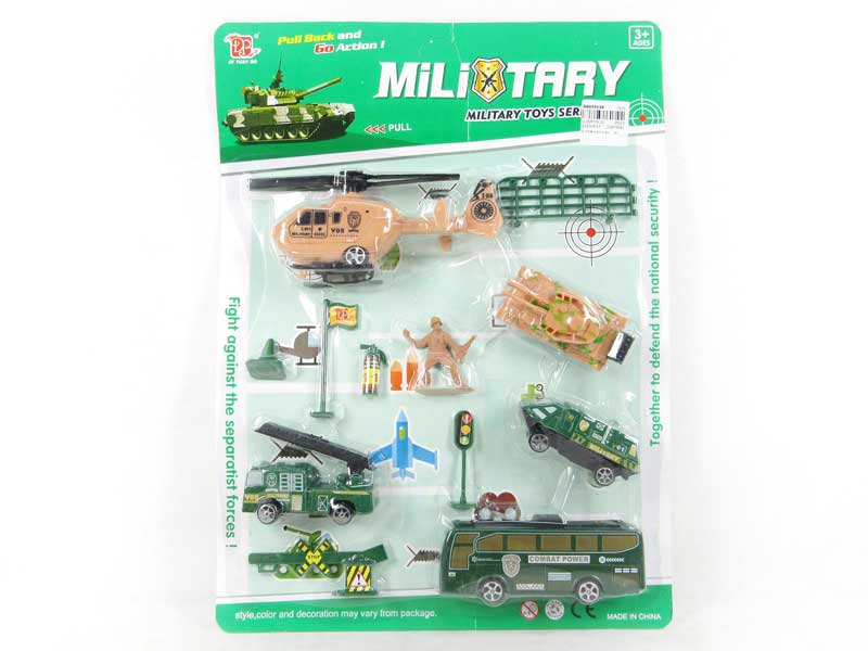 Pull Back Helicopter Set(2S) toys