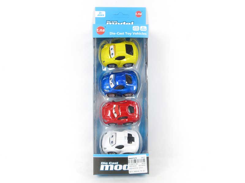 Metal Pull Back Car(4in1) toys