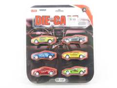 Die Cast Sports Car Pull Back(6in1)