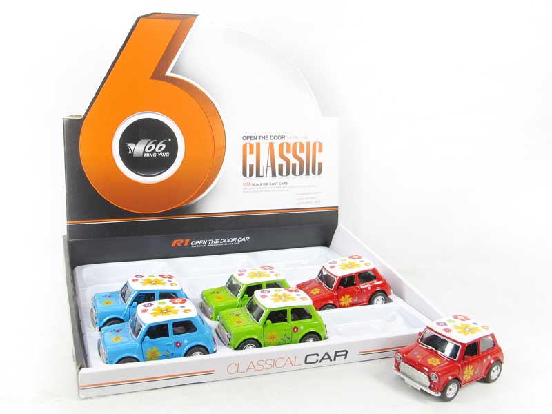 1:38 Die Cast Car Pull Back(12in1) toys