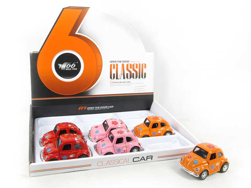 1:38 Die Cast Car Pull Back(12in1) toys