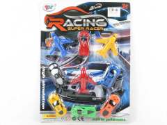 Pull Back Racing Car & Pull Back Plane(9in1）