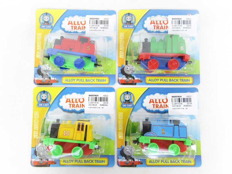 Die Cast Train Pull Back(4S) toys