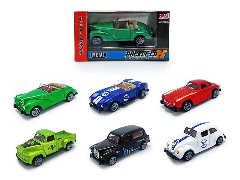 Die Cast Sports Car Pull Back(6S) toys
