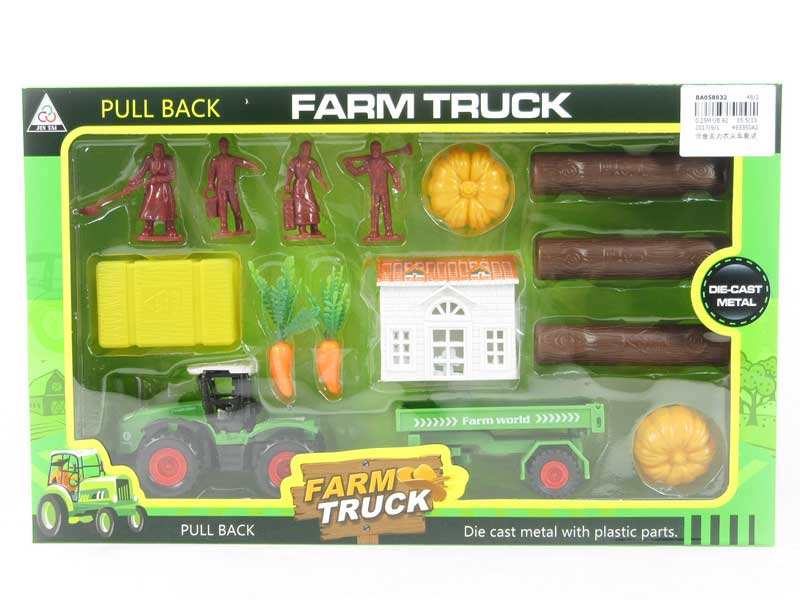 Die Cast Farmer Car Pull Back toys