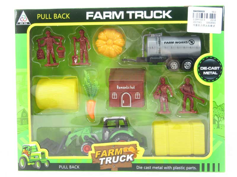 Die Cast Farmer Car Pull Back toys