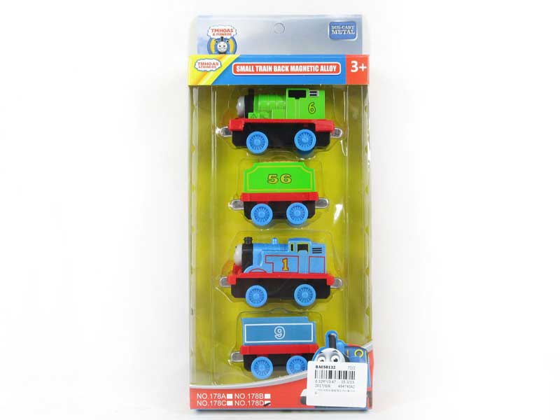1:60 Die Cast Train Pull Back(4in1) toys