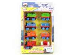 1:60 Die Cast Train Pull Back(8in1)
