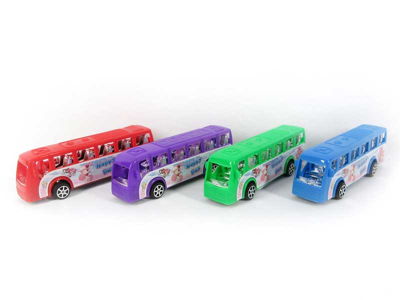 Pull Back Bus(4in1) toys