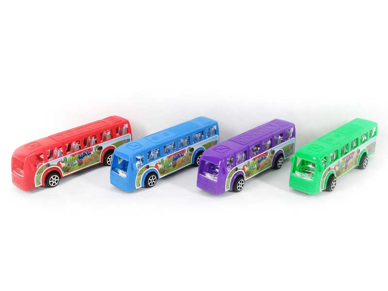 Pull Back Bus(4C) toys