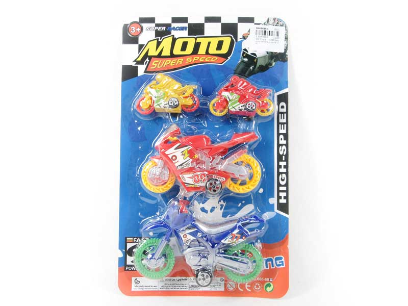 Pull Back Motorcycle & Free Wheel Motorcycle(4in1) toys
