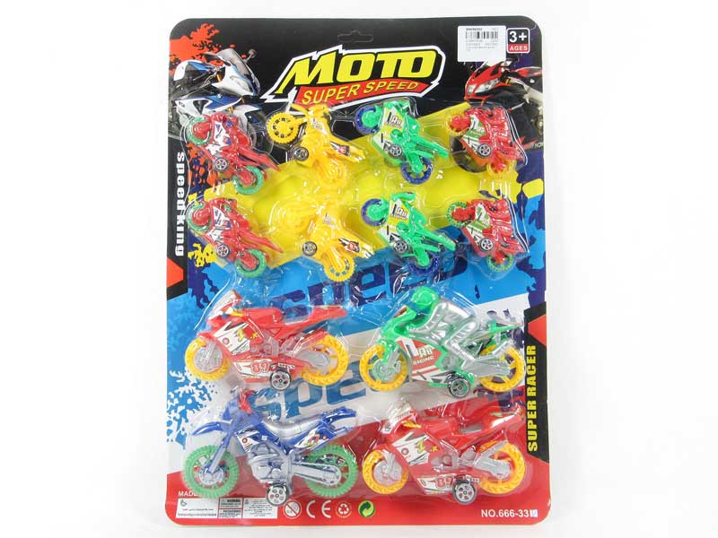 Pull Back Motorcycle & Free Wheel Motorcycle(12in1) toys