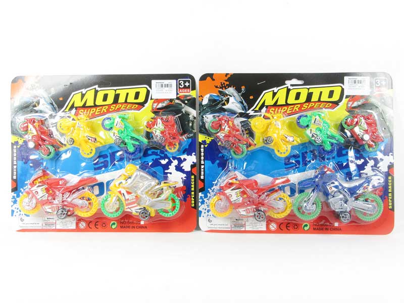 Pull Back Motorcycle & Free Wheel Motorcycle(6in1) toys