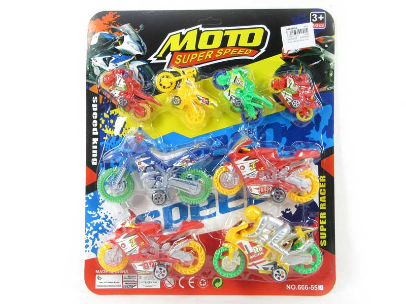 Pull Back Motorcycle & Free Wheel Motorcycle(8in1) toys