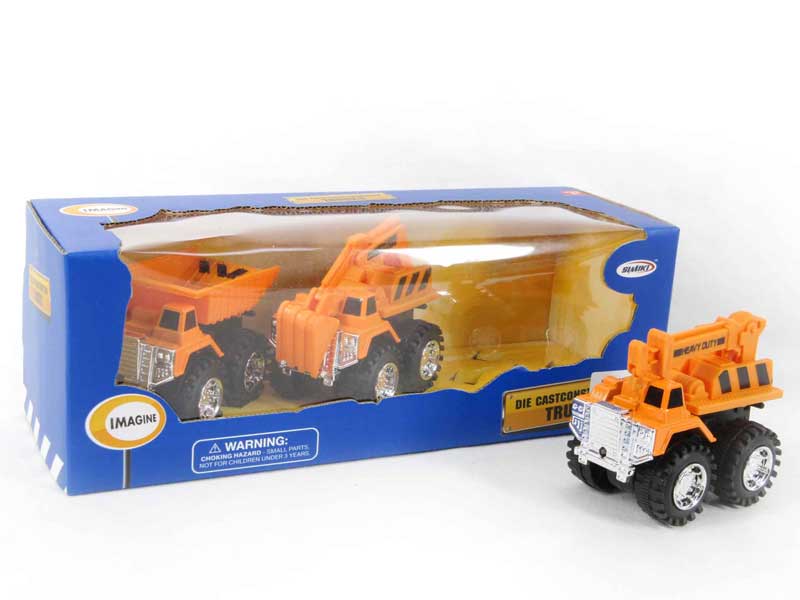 Die Cast Construction Truck Pull Back(3in1) toys