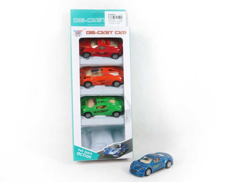 1:50 Die Cast Car Pull Back(4in1) toys