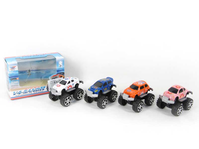1:50 Die Cast Cross-country Car Pull Back4S) toys